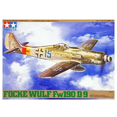 Immagine di Tamiya 300061041 Modellino Aereo Tedesco della seconda Guerra Mondiale Fw190 D 9 in Scala 1:48