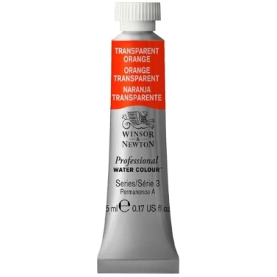 Immagine di Winsor &amp; Newton Professional Vernici ad acquerello, vivaci e resistenti alla luce, pigmenti per artisti, TUBO 5 ML, colore: Arancio Trasparente