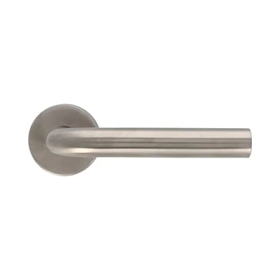 Immagine di Amig Set di maniglie modello 4RX con rosetta, acciaio inossidabile 18/8, 136x19(d) mm, rosetta diametro 53mm, opaco