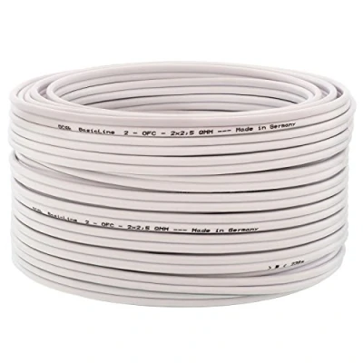 Immagine di DCSk cavo per altoparlante 15m (Bianco) 2x2,5mm² in rame OFC HiFi/Audio 99,99% con isolamento