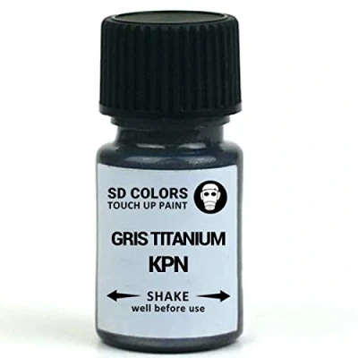 Immagine di SD COLORS GRIS TITANIO KPN New Ritocco Paint 8 ML RIPARAZIONE SCRATCH CHIP PENNELLO COLORE CODICE (solo vernice)