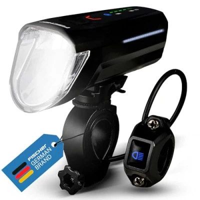 Immagine di FISCHER FAHRRAD Fanale anteriore LED (monocolore) a batteria Nero