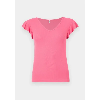 Immagine di ONLY Onlbelia CAP Sleeve Tshirt basic, Donna, Taglia: Small, Camellia rose