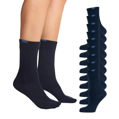 Immagine di Nur Die I calzini in maglia da donna si adattano perfettamente, confezione 1x9, taglia 38 (taglia del produttore 35 38), blu (marittimo 190)