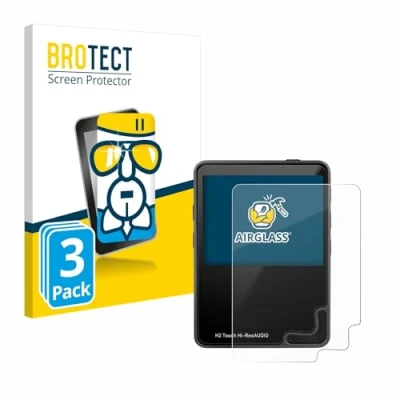 Immagine di brotect Pellicola Protettiva Vetro per HifiWalker H2 touch Protezione Schermo (3 Pezzi) [Durezza Estrema 9H, Chiaro]