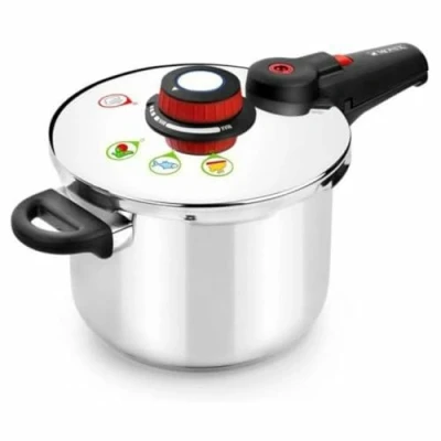 Immagine di Monix Selecta, Pentola a Pressione, in Acciaio Inossidabile, Argento, 25 Cm, 4 e 6 Litri