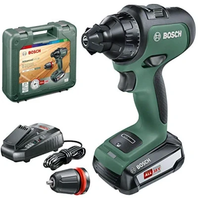 Immagine di Bosch Trapano a Batteria AdvancedDrill 18, Verde pallido, 1 Batteria, Sistema da 18 V, in Valigetta