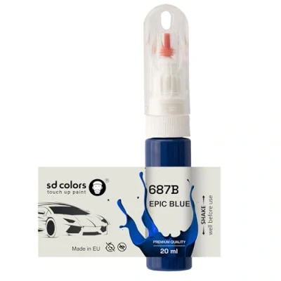 Immagine di SD COLORS 687B 687/B Pennello per ritocchi da 20 ML, colore: blu epico