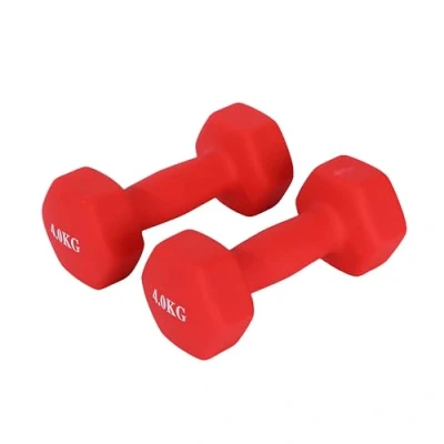 Immagine di Endless Neoprene Coated Fixed Dumbbell for Gym Exercises Pair of 4 Kg (2 * 8.8 LB) Material : Iron with Vinyl Coat Weights Women and Men