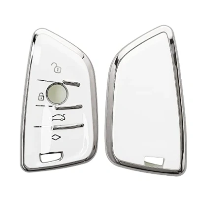 Immagine di kwmobile Cover Chiave Auto Compatibile con BMW 3 Tasti Smart Key Custodia Chiavi Copri Telecomando Copertina Copertura in Silicone TPU