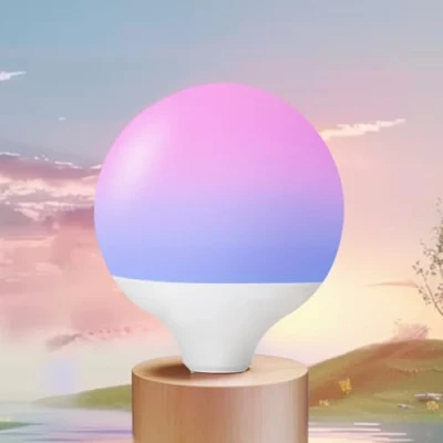 Immagine di Aigostar Lampadina Intelligente E27 G120 Bluetooth Mesh, Dimmerabile LED Compatibile Con Alexa, 18W 1800LM Smart RGBW Lampadine, 16 Milioni di Colori, Telecomando, 1 Pezzi