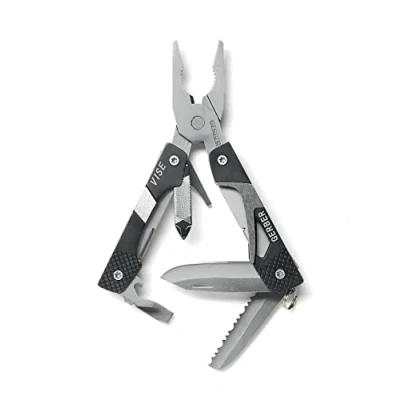 Immagine di Gerber Strumento multiuso con pinza, 10 Funzioni, VisePocket Tool, Alluminio/Acciaio inox, Nero, 31 000021