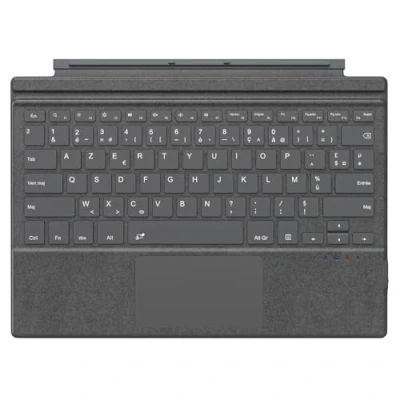Immagine di MoKo Tastiera Francese per Microsoft Surface PRO 7 Plus/PRO 7/PRO 6/PRO 5/PRO 4/PRO 3, AZERTY Bluetooth con Batteria Ricaricabile Integrata Type Cover Keyboard, Grigio