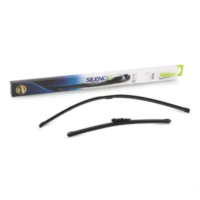 Immagine di Spazzola tergi Valeo Silencio X.trm, Flat Blade Set 574375 anteriore Senza telaio Top Lock OPEL: Corsa E Hatchback, D Hatchback