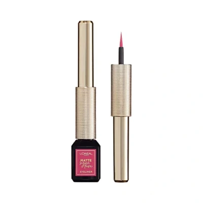 Immagine di L&#039;Oréal Paris MakeUp Eyeliner Matte Signature Pennellino in Feltro, Finish Extra Matte, Resistente all&#039;Acqua, Fuchsia