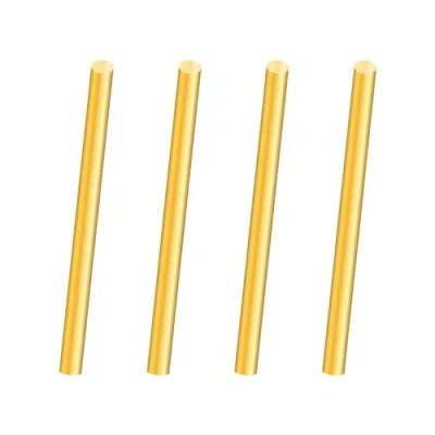Immagine di iMeistek Barre in ottone, diametro 6 mm, lunghezza 100 solida asta rotonda per tornio bar, modelli RC fai da te (4 pezzi)
