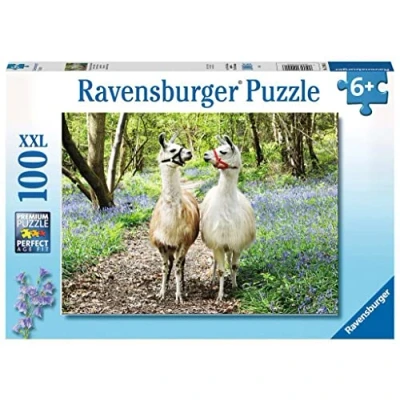 Immagine di Ravensburger Lama liefde 12941 Soffice Amicizia 100 Pezzi XXL Puzzle per Bambini dai 6 Anni in su, Colore Giallo