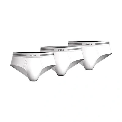 Immagine di Hugo Boss Slip da uomo in cotone, confezione 3, bianco, XX Large