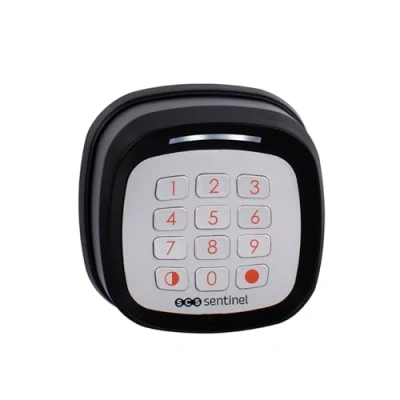 Immagine di SCS Sentinel, AAA0045, Tastiera senza fili, compatibile con l&#039;operatore a motore, 433,92 MHz, apertura parziale o totale, 2 batterie CR2032 (non incluse), CodeGate