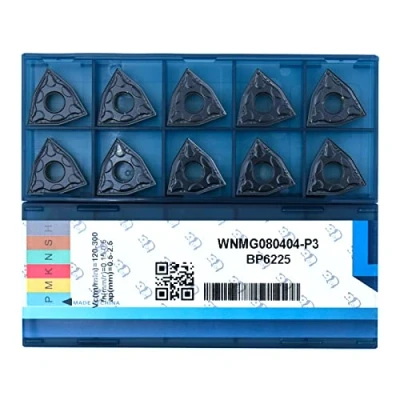 Immagine di CDBP Inserti per lavori di tornitura WNMG080404 CNMG431 semifinitura, 80 negativo Inserto WNMG, 10 pezzi