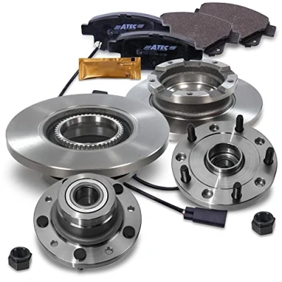 Immagine di set di freni BESTPRICE per asse posteriore incl. dischi freno Ø 280 mm completi + pastiglie posteriori cuscinetti ruota, compatibile con FORD TRANSIT