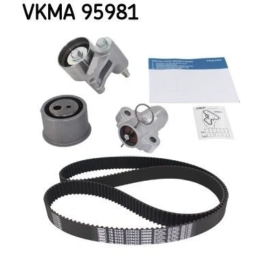 Immagine di SKF VKMA 95981 Kit cinghia di distribuzione 219 con ammortizzatore serraggio, Rullo tenditore profilo dente arrotondato