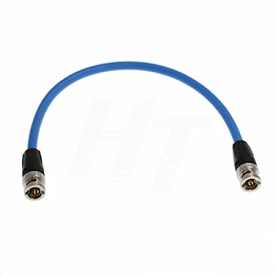 Immagine di HangTon HT 12G 4K Raw SDI Cavo video coassiale BNC a Canare LV 61S 75 ohm per monitor telecamera flessibile schermato 30cm Blu