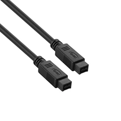 Immagine di Bolongking FireWire 1394b 800 IEEE 9 pin a maschio cavo per Mac Pro, MacBook Mini, iMac PC, fotocamere digitali, SLR (da pin), 1,8 m