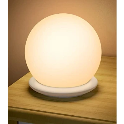 Immagine di KOOFIT Luce Notturna Bambini, Lampada per Bambini con 8 Colori RGB e Timer, USB Ricaricabile da Comodino, Dimmerabile Luci Notturne Neonato, Cameretta, Campeggio, Regalo