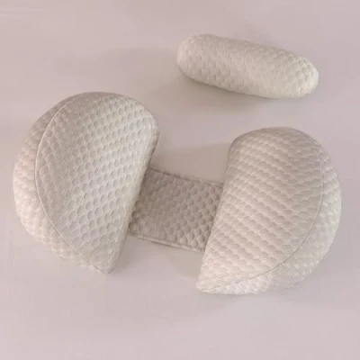 Immagine di Cuscino Gravidanza per Dormire, allattamento e con Fodera Raffreddamento Bambù Morbida Setosa, Supporto Comfort Regolabile Tutto Il Corpo Maternità(Cachi &amp; Piccolo)