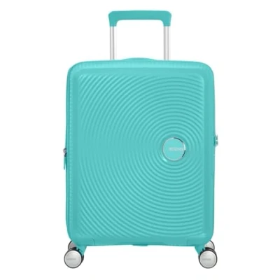 Immagine di American Tourister Soundbox Bagaglio a mano espandibile Spinner S, 55 cm, 41 L, Blu (Poolside Blue)
