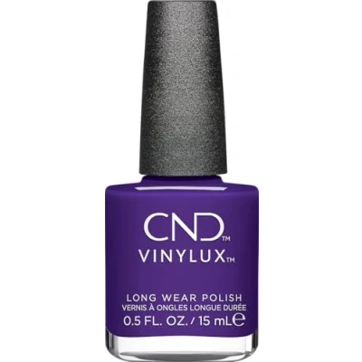 Immagine di CND Smalto Vinylux Battle Royal, n. 484, colore lilla, resistente ai graffi e ad asciugatura rapida, collezione Queen Tessential