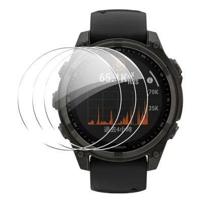 Immagine di Heioloo [3 Pezzi Screen Pellicola Protettiva per Garmin Fenix 8 47mm9, TPU Flessibile Copertura Completa Impermeabile e indossabile Protezione Schermo, Anti Graffio, Bubble Free