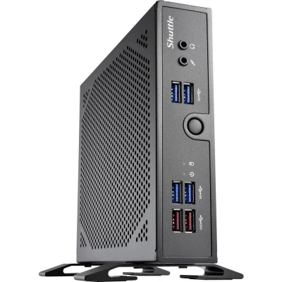 Immagine di SHUTTLE XPC slim Barebone DS50U5, i5 1335U, 2x LAN (1x 2.5Gbit ,1x 1Gbit), 1xCOM,1xHDMI,1xDP, 1x VGA, fanless,