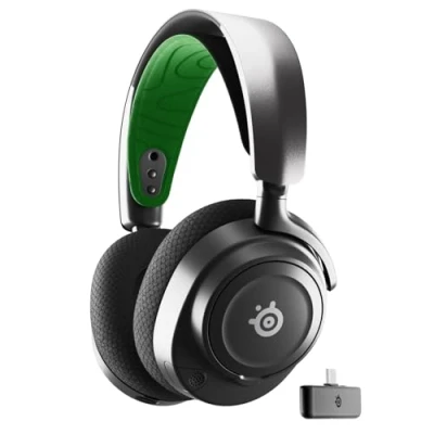 Immagine di SteelSeries Arctis Nova 7X Cuffia da gaming multipiattaforma wireless Driver magnetici al neodimio 2.4GHz + Bluetooth mixabile Batteria USB C 38 ore Mic ClearCast Gen2 AI PS5,PC,VR,Mobile