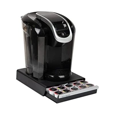Immagine di Mind Reader Cassetto portaoggetti per capsule di caffè, può contenere 30 K Cups, 35 CBTL, Verismo, Dolce Gusto, Nero