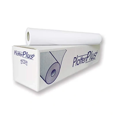 Immagine di Rotoli Plotter cm 62,5 x 50 mt, Carta bianca 90 Gr, Confezione da 4