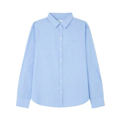 Immagine di SPRINGFIELD 3.t.a. Camisa Oversize Popelin Camicia, Blu (Horizonte), S Donna