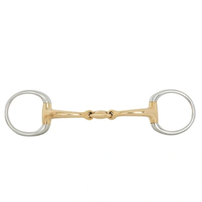 Immagine di BR Doppio Anello Rotto (Eggbutt) Contatto Morbido 12 mm Ø 50 13 Silber / gold Giallo