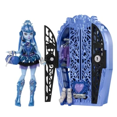 Immagine di Monster High Segreti da Brivido Abbey Bominable Misteri Mostruosi, set con bambola e guardaroba, 19 accessori capi d&#039;abbigliamento a sorpresa inclusi, giocattolo per bambini, 4+ anni, HXH87