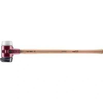 Immagine di Simplex 3027.281 Mazzetta in gomma con supporto ghisa malleabile e manico hickory, diametro 80 mm