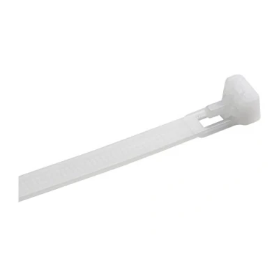 Immagine di Meister set pratico di 25 fascette stringicavo, 200 x 7,6 mm, riutilizzabili, in nylon stabile, indeformabile, durevole e robusto, per cavi, connettori 7452460