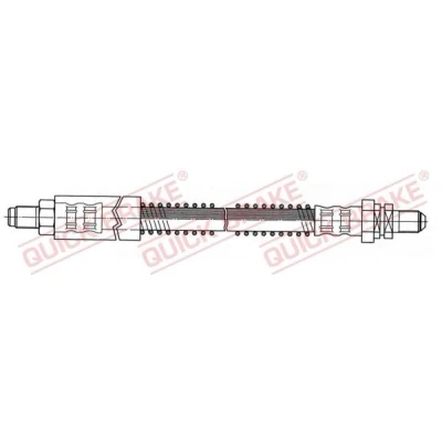 Immagine di QUICK BRAKE 42.918 Tubi Freno 323mm M10x1 con filettatura esterna