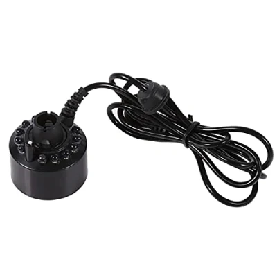 Immagine di 24V Cambia Colore 12 LED Mister Fogger Fontana d&#039;Acqua Mini Mist Maker Pond Fog Machine Atomizzatore Umidificatore ad ultrasuoni Nebbia Perfetto per Halloween