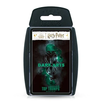 Immagine di Top Trumps Harry Potter Dark Magic Specials, gioco di carte Gioca con Voldemort, Bellatrix Lestrange, Barty Crouch Jr e Draco Malfoy, educativo per 2 più giocatori è un ottimo regalo bambini dai 6