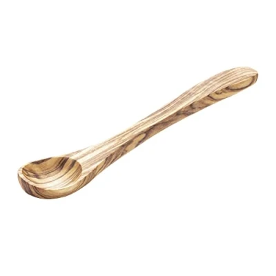 Immagine di APS Cucchiai, set da 2 pezzi, lunghezza: 14 cm, legno d&#039;ulivo (ogni pezzo è unico. Il colore e le venature possono variare)