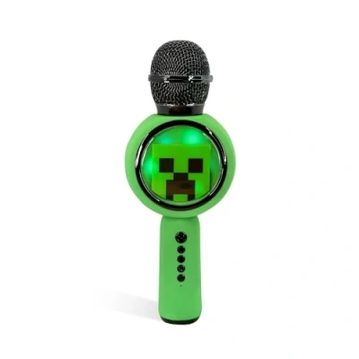 Immagine di OTL Technologies Microfono karaoke Minecraft con altoparlante wireless e luci a LED