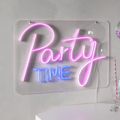 Immagine di STAR TRADING Applique a LED Party Time, rosa/bianco Plexiglas 48 x 36 cm USB
