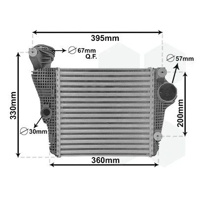 Immagine di VAN WEZEL 74014701 Intercooler
