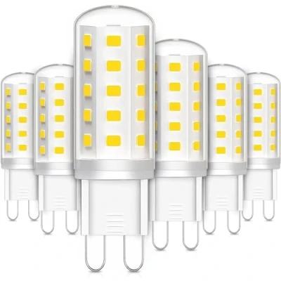 Immagine di LEDYA Lampadine LED G9 3W 6000K, Equivalente a 30W 40W Alogena, 380LM 220 240V Nessuno Sfarfallio Luce Fredda, Non Dimmerabile Per Angolo fascio 360 , Bianco Freddo, 6 Pezzi